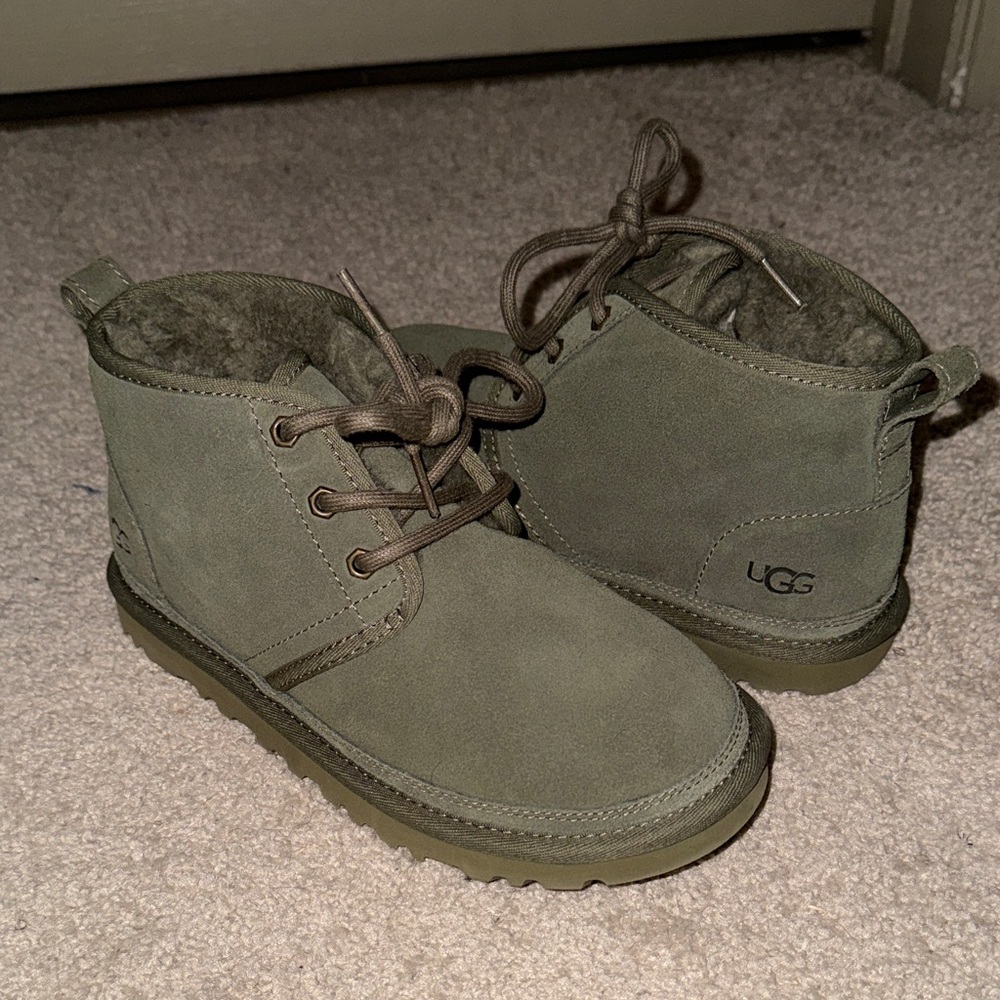 UGG Olive Lace-Up Boots